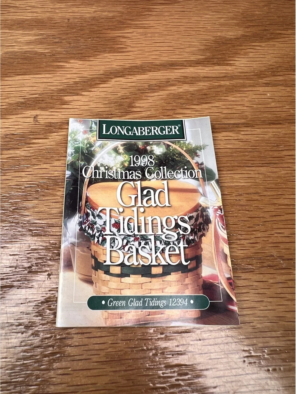Longaberger 1998 Christmas Collection Glad Tidings Basket